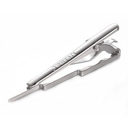 Yoursfs Lightning Bolt Tie Clip for Men Unique 316L Stainless Steel Novelty Tie Bar Super Hero Cool Tie Clips for Valentine's Day Gifts - color: Silver