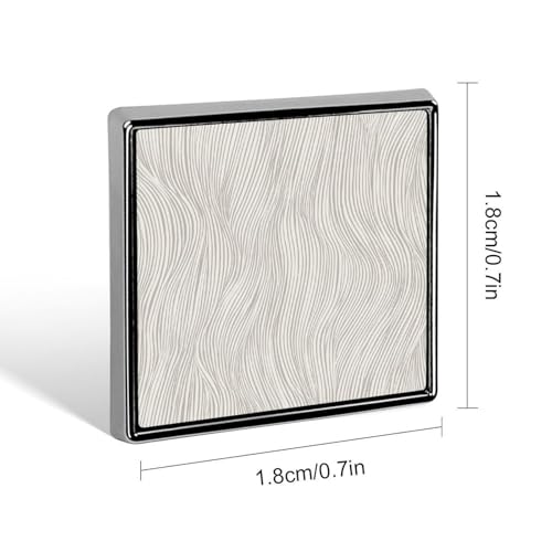 Minimal Elegant Line Pattern Organic Lines Unisex Brooches & Pins Square Lightweight Lapel Badge Jewelry for Clothing Shawl Hat