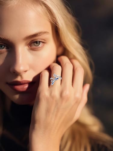 Dragonfly Toe Ring for Women 925 Sterling Silver Dragonfly/Butterfly/Cat/Paw Toe Rings Adjustable Open Ring for Women Christmas Jewelry Gift - color: Dragonfly