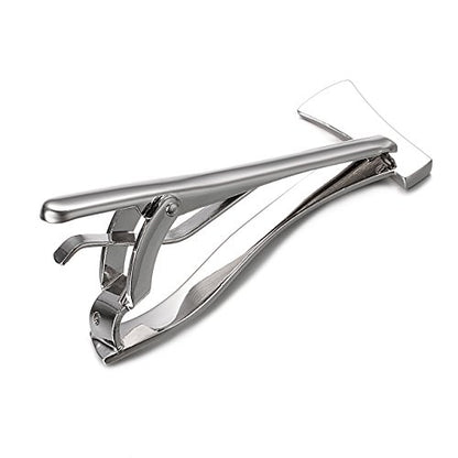 Yoursfs Electrician Tie Bar For Men Cool Tool Tie Clip 316L Stainless Steel Silver Nail Novelty Construction Tie Clips Jewelry - style: Axe Tie Clip