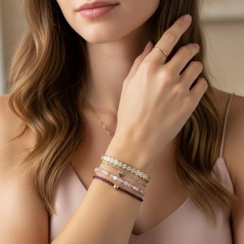 Joo&Rind Gold Bangle Bracelets for Women 18K Gold Plated Stainless Steel Bracelet Oval Hinged Bangles for Small Wrists Non Tarnish Waterproof with Cubic Zirconia Jewelry Gift for Everyday Wear Birthday - color: Zirconia-Edged Bangle-Gold