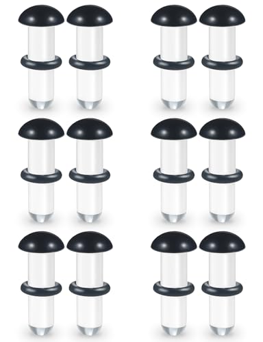 Cisyozi 14G-00G Acrylic Gauges for Ear Single Flare Plugs With Rubber Rings Unique Smooth Acrylic Gauges for Daily Wear Earring Expander Stretching Kit Piercing Jewelry for Women Men - color: Black, size: 6G=4mm