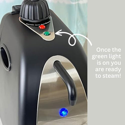 GemOro Jewelry Steam Cleaner | Black Diamond Brilliant Spa Personal Steam Cleaner | Professional Performance Machine for Rings Watches Glasses Earrings (Matte Black) - color: Matte Black