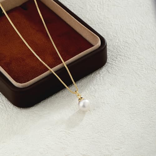 Charm Necklaces for Women,14k Gold Plated Waterproof Dainty Choker Necklace Summer Seashell Pearl Beach Cute Necklaces Set Fashion Jewelry Gift - style: Pearl 1