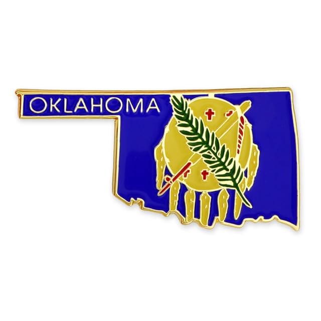 PinMart State Shape Flag Lapel Pin
