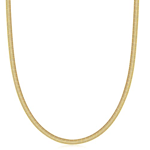 FRUMOS Dainty Layered Choker Necklace 18k gold Plated Y Pendant Commemorative coin Necklace Multilayer Bar Disc Necklace Adjustable Layering Choker Necklaces fashion jewelry for Women Girls - color: Soft snake necklace