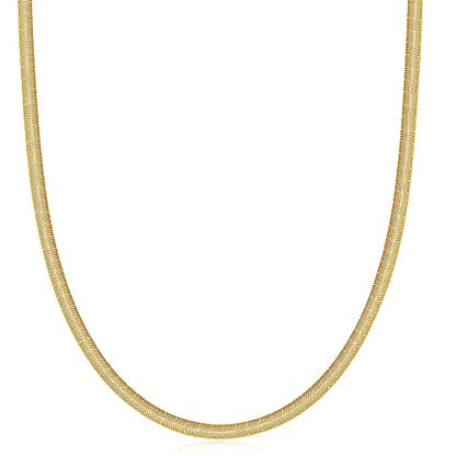 FRUMOS Dainty Layered Choker Necklace 18k gold Plated Y Pendant Commemorative coin Necklace Multilayer Bar Disc Necklace Adjustable Layering Choker Necklaces fashion jewelry for Women Girls - color: Soft snake necklace