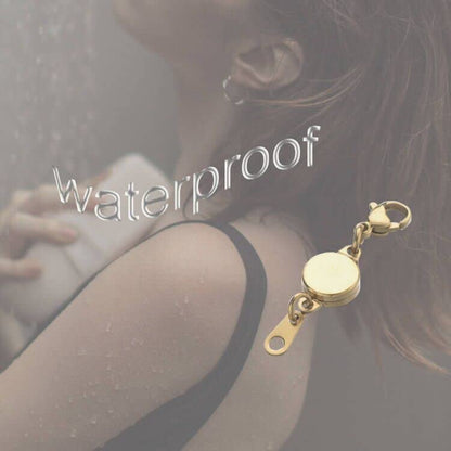 Zpsolution Stainless Steel Magnetic Clasps for Jewelry, 18K Gold Plated | Easy to Use, Strong Magnet, Magnetic Bracelet Clasps, Necklace Magnetic Clasp, Extender - color: Gold
