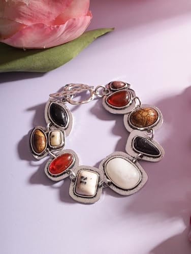 Geometric Metal Stone Bracelets, Trendy Personality Jewelry for Women - style: Bracelet BRAC.002
