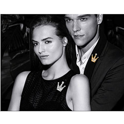Collar Chain Pin for Men and Women - Hanging Tassel Brooch Lapel Pin for Business Suits - Bar Pin With Long Chain - Gifts - color: I: 2PCS brooch