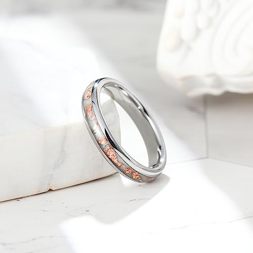 King Will Mens 8mm Cross Groove Tungsten Carbide Wedding Ring | Rose Gold, 8mm, Grooved, Comfort Fit, Cross design, Everyday Wear - color: Frosted-Gold 8mm
