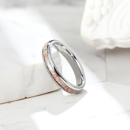 King Will Mens 8mm Cross Groove Tungsten Carbide Wedding Ring | Rose Gold, 8mm, Grooved, Comfort Fit, Cross design, Everyday Wear - color: Frosted-Gold 8mm