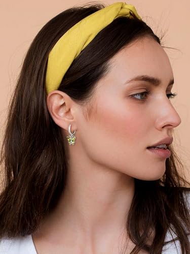 Bestyle Gold Butterfly Earrings for Women, Dainty Cute Birthstone Studs Hypoallergenic Jewelry, Great Birthday Gift - style: 08.August (Peridot)-DANGLE