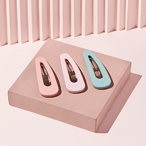 The Hair Edit Snap Triangles Matte Clips Barrettes - color: Sage, Pink, Nude