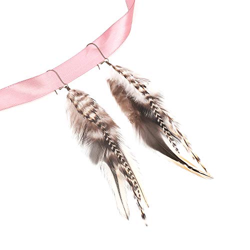 lureme Bohemian Multicolor Pheasant Feathers Dangle Earrings Handmade Natural Feather Earrings (er006314) - style: Dangle