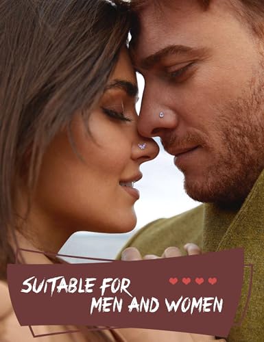 Sanfenly 12 PCS 20G Nose Rings Surgical Stainless Steel, L Shaped Nose Studs for Women Men, CZ Heart Butterfly Flower Leaf Moon Dangle Cute Nose Piercings Studs Screw Jewelry Pink/Purple/Blue/Clear - color: Purple