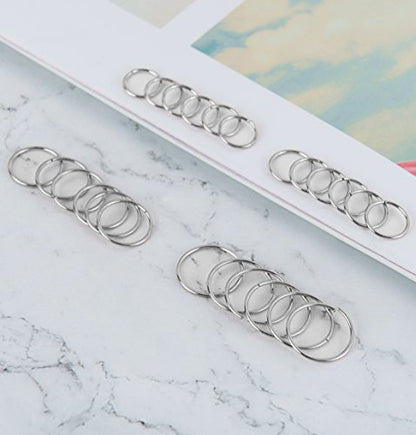 24Pcs 20G 316L Stainless Steel Nose Rings Hoop Tragus Cartilage Helix Piercing Lip Septum Ring 6-12MM Bendable - color: A: 24Pcs Silver