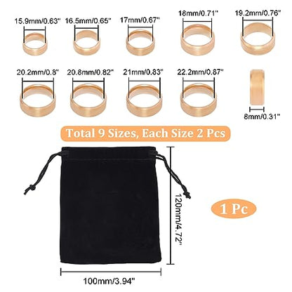 UNICRAFTALE Stainless Steel Classical Plain Stackable Wedding Band Ring Blank Wedding Ring Cool Simple Band For Women and Men Gifts for Special Occasions - color: Rose Gold