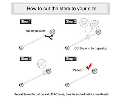 D.Bella 14G Pregnancy Belly Button Rings with Replacement Balls Flexible Bioplast Sport Maternity Belly Ring Retainer for Women Navel Piercing Retainer 1 1/2Inch (38mm) - color: Style D