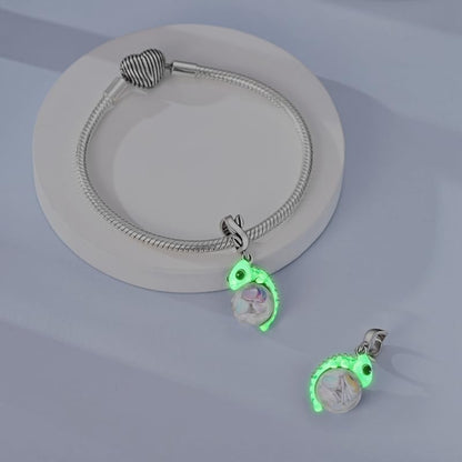 Birthday Fashion Heart Dangle Charm for Bracelets and Necklace Pendant Bead Charms Jewelry Present for Women Family Friends - style: Chameleon