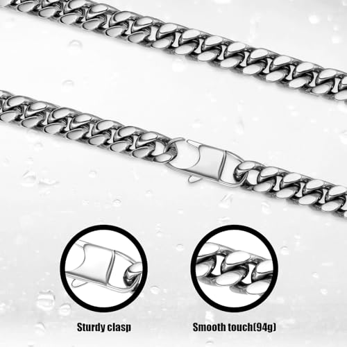 Stainless Steel Chain Necklaces,Rolo Chain Necklace for Men Women,Unique Fashion and Charm Jewelry, Silver Tone Chain,Stainless Steel Adjustable Link, Gifts for Friends/Husband/Dad - style: 1258