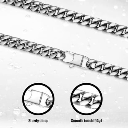 Stainless Steel Chain Necklaces,Rolo Chain Necklace for Men Women,Unique Fashion and Charm Jewelry, Silver Tone Chain,Stainless Steel Adjustable Link, Gifts for Friends/Husband/Dad - style: 1258
