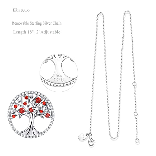 Tree of Life Necklace for Women Birthday Gifts for Wife Mom August September Birthstones Peridot Blue Sapphire and More Stonese Jewelry Sterling Silver