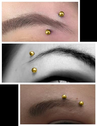 Eyebrow Piercing Jewelry Surgical Steel Curved Barbell Tiny Eyebrow Ring Vertical Labret Lip Jewelry Ear Rook Small Belly Button Ring for Women Men 16g 6mm/8mm/10mm