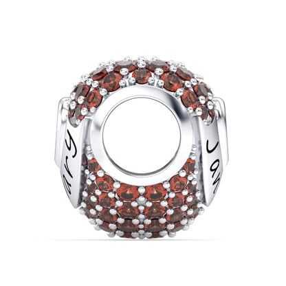 Birthstone Charms Love Heart Openwork Bead Charm for Women Bracelets and Necklaces 925 Sterling Silver with 5A Cubic Zirconia,Jewelry Gifts Women - color: January Birthstone Charms