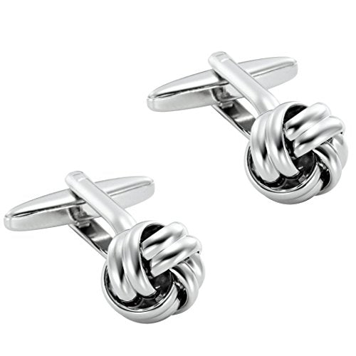 Urban Jewelry Mens Stainless Steel Nautical Knot Cufflinks Sharp Formal | Nautical Cufflinks Stainless Steel Rust Resistant Finish Polished Cufflink Finish Modern Cufflink Design Style - color: Nautical Knot Cufflinks
