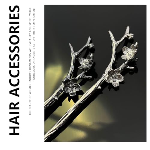 Snmzlc 2 Pcs Hair sticks for buns,French hair pins for women,Buns and Updos with No Hair Damage,Metal French Pin Great Hold,Suitable for fine & thick hairUS298