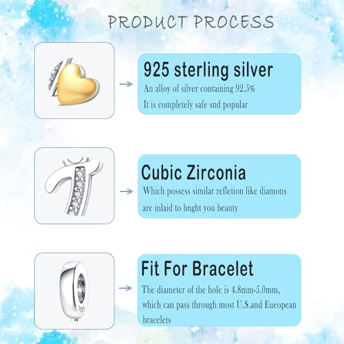 HappyStar Sterling Silver Letter Charms for Bracelets Alphabet Initial Dangle Charms Bead fit Pandora Bracelets Jewelry Gifts for Women - color: Letter charms I