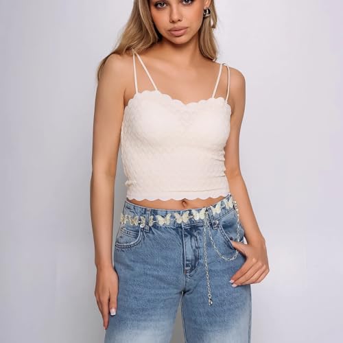 Butterfly Chain Belt - color: Silver