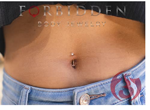 Forbidden Body Jewelry Snake Eyes Piercing Jewelry Tongue, Conch, Belly Button or Eyebrow Rings for Women & Men - 16g Curved Barbell 3mm Clear Crystal Surgical Steel Piercing (1 Pcs - 9/16") - color: Black