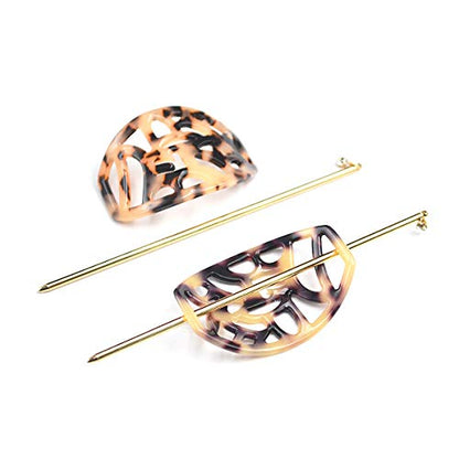 Beaupretty 10pcs Hair Sticks Vintage Metal Copper Hairpins Shawl Pins with Hole for Women