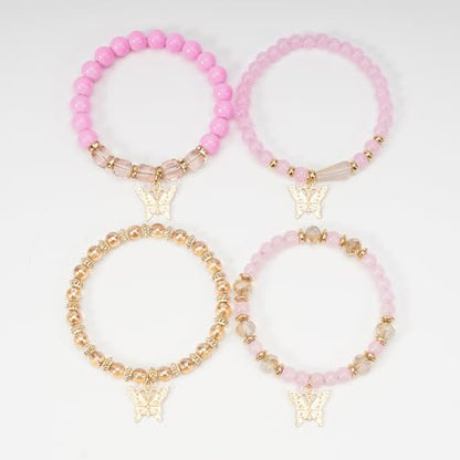 Boho Wooden Beads Bracelets Bohemian Bracelet Stack for Men Women Wood Beaded Bracelet Set - color: N