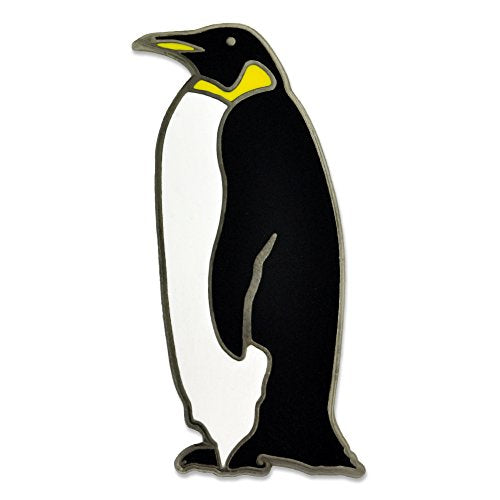 PinMart Wild Animal Enamel Lapel Pin - color: Black and White Emperor Penguin, size: 10 Pack