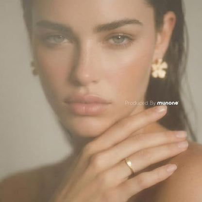 Sunshine Engraved Rings for Women Men,18k Gold Plated Stacking Ring | 18k Gold Plated Titanium Stacking Rings,'You Are My Sunshine' Statement Bands - color: Silver Signet-1mm