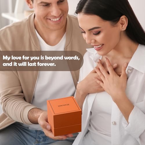 Rose Heart Pendant Necklace Gifts for Wife, Engraved 'I love you' Gift for Wife Girlfriend, Anniversary Birthday Eternity Jewelry Present for Women, Moissanite Necklace Gift for Her - style: G