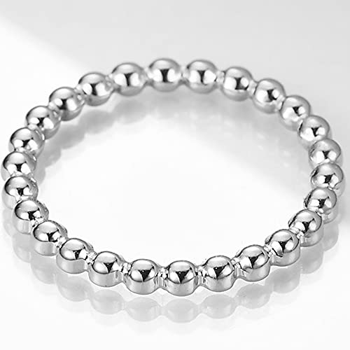 Jude Jewelers 2mm Stainless Steel Beaded Style Classical Simple Plain Stackable Wedding Band Ring - color: Silver