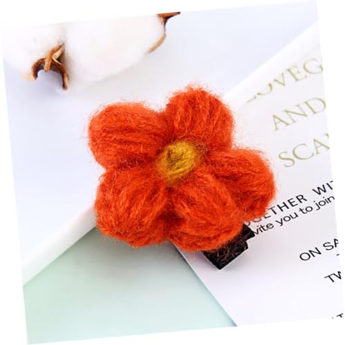12pcs Flower Bobby Pins Hair Clips Mixed Colors Birthday Hair Accessories Sweet Headwear Set Random Color