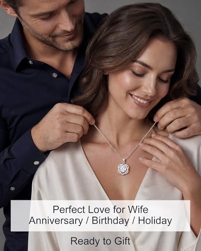 InfinityLove Heart Pendant Necklaces for Women, 2-5 Carat Moissanite Heart Necklace, Anniversary Birthday Christmas Valentine Engagements Mothers Day Jewelry for Wife Her Girlfriend Mom Daughter - color: Silver-3CT