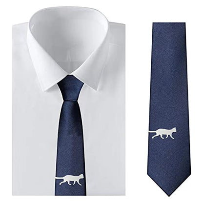 STJARNA Cat Tie Clip Stainless Steel Tie Bar Personalized Unique Gift for Men - style: Classic Silver Cat Clip