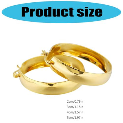 Large Hoop Earrings Lightweight and Comfortable Ear Rings Adornment for Fashion Forward Women and Various Occasions Fashion Statement Jewelry - size: 30mm