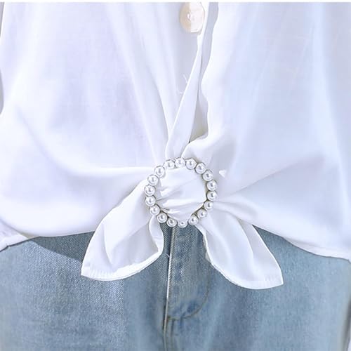 4PCS Scarf Ring Clip Scarf Rings for Women Button Covers for Women Blouses Shirt Tightener Clip Cinch Pin Clothes Jewelry - color: A4