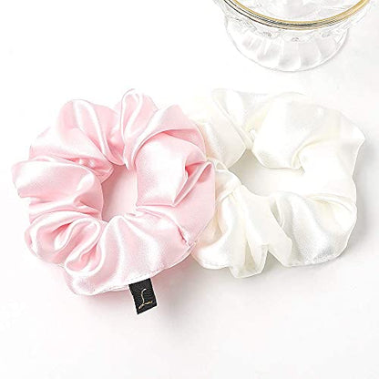 Scrunchies Women Hair Ties - Big Silk Satin Scrunchy Hair Bands Elastic Hair Accessories Soft Large Scrunchies For Vsco Girl Women LOBAB-007 - color: LOBAB-007