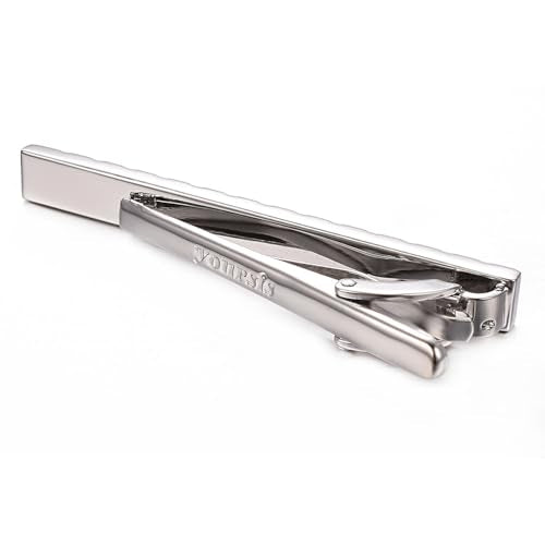 Yuorsfs Chinese Mahjong Tie Clips for Men Novelty Funny Stainless Steel Tie Clip Personalized Tie Bar Suitable For Daily - style: Silver Mahjong