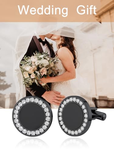 Custom4U Custom Photo Cufflinks for Men Father of the Bride Gifts - color: C-Black Onyx-Black