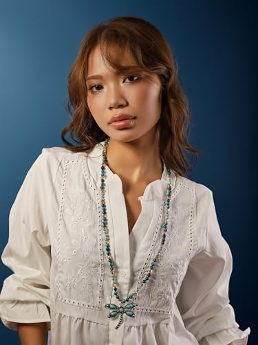 MINACHI Handmade Agate Pebble Pendant with Crystal Beads, Random Stone Shape, Vintage Women's Jewelry - style: Necklace NECK.013
