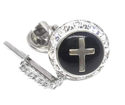 Silver Religious Cross TIE TACK/Lapel PIN Manufacturer Direct Pricing